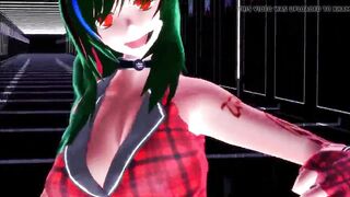 MMD Elect R-18 Yuuka Kazami and Hijiri sexy dance