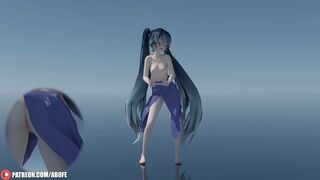 Miku in VRay with additional cam l Crab Rave