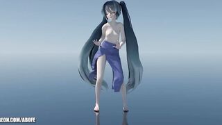 Miku in VRay with additional cam l Crab Rave