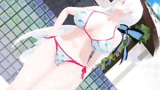 MMD Haku has beautiful long hair