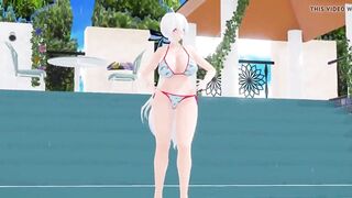 MMD Haku has beautiful long hair