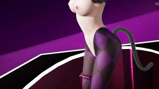 R18-MMD Overwatch Dva Black Cat 3D Erotic Hot Dance