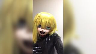 Kigurumi Ryona licking