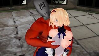 MMD Sexy Blondie and BigDaddy in the Champagne Room GV00142