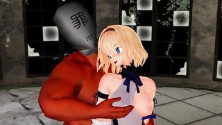 MMD Sexy Blondie and BigDaddy in the Champagne Room GV00142