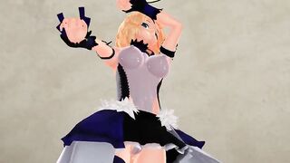 MMD Sexy Blondie and BigDaddy in the Champagne Room GV00142