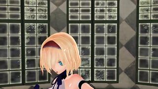 MMD Sexy Blondie and BigDaddy in the Champagne Room GV00142