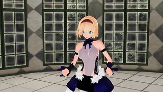 MMD Sexy Blondie and BigDaddy in the Champagne Room GV00142