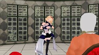 MMD Sexy Blondie and BigDaddy in the Champagne Room GV00142