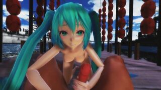 MMD - Hatsune Miku Handjob