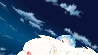 MMD Blue Hair Cutie Gaping Pussy & Ass Views POV GV00187