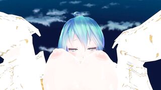 MMD Blue Hair Cutie Gaping Pussy & Ass Views POV GV00187