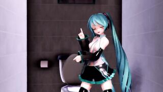 MMD Blue Hair Cutie Sex Toy Anal Gang Bang Creampie GV00184