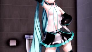 MMD Blue Hair Cutie Sex Toy Anal Gang Bang Creampie GV00184