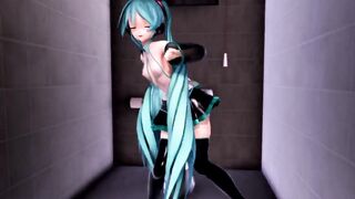 MMD Blue Hair Cutie Sex Toy Anal Gang Bang Creampie GV00184