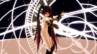 MMD Sexy Long Hair Cutie Gaping Ass & Pussy Views GV00157