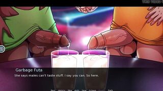 FutaDomWorld Cumshot Cocktail At the Bar